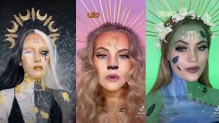 Zodiac Makeup Challenge Compilation 🔮  Zodiac tiktok compilation 2021 [upl. by Kassia]