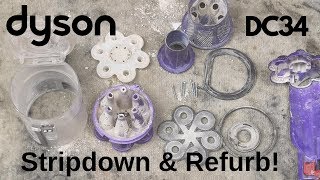 HOW TO Stripdown and Refurbish a Dyson DC34 Handheld [upl. by Maxma]