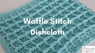 Waffle Stitch Dishcloth Dishcloth Series [upl. by Cawley348]