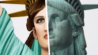 how the STATUE OF LIBERTY looked in REAL LIFE [upl. by Hna]