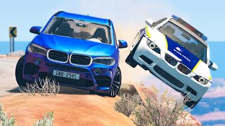 Cliff Drops Car Crashes 17  BeamNG Drive  CRASHdriven [upl. by Romilda861]