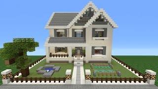 Minecraft Tutorial How To Make A Suburban House  10 [upl. by Sidwohl]