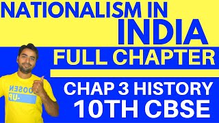 NATIONALISM IN INDIA FULL CHAPTER  CLASS 10 CBSE HISTORY [upl. by Olli427]