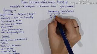 Price Determination under Monopoly Simplified Tutorial [upl. by Loresz]