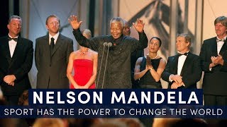 Nelson Mandelas Iconic Speech  quotSport has the power to change the worldquot  Full Version [upl. by Nosidam]