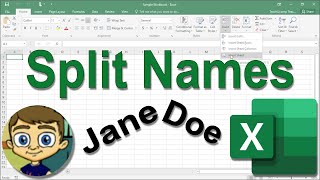 Excel Split Names Tutorial [upl. by Ise792]