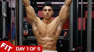 ANDREI DEIU TRAINS BACK amp ABS  DAY 1 of 5 [upl. by Serdna605]