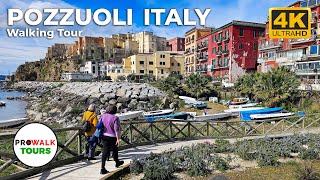 Pozzuoli Italy Walking Tour  4K with Captions  Prowalk Tours [upl. by Whitman]