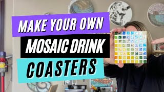 Mosaic Coasters From Home  DIY Mosaic Basics [upl. by Natka]