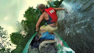 River Wye canoe trip wild camping 4 day paddle from Glasbury to Hereford [upl. by Nerehs247]