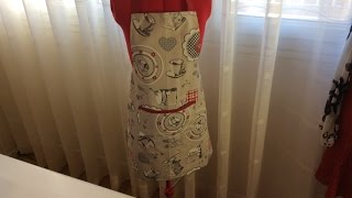 Tuto Couture Madalena  Tablier De Cuisine [upl. by Noirret]