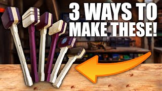 3 Ways To Make BEAUTIFUL Wooden Mallets  EASY DIY [upl. by Gaile]