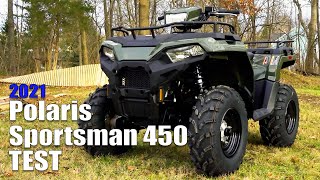 2021 Polaris Sportsman 450 EPS Test Review [upl. by Erreid]