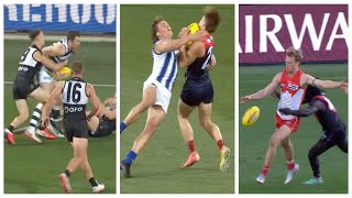 The best bumps and tackles of the 2020 season  The Best Of  AFL [upl. by Siuqramed]