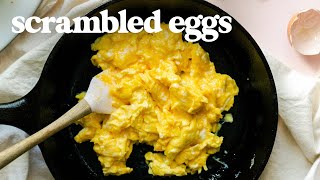 SCRAMBLED EGGS  How To Make Perfect Scrambled Eggs for Breakfast [upl. by Ahseinar]