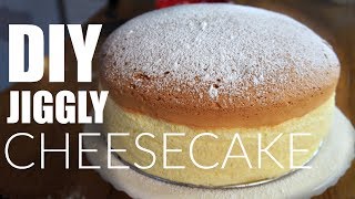 DIY JIGGLY Japanese Cotton CHEESECAKE Recipe  You Made What [upl. by Sacul]