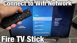 Fire TV Stick 4 How to Connect to Wifi Internet Network [upl. by Fontana]