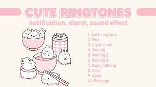 CUTE KOREAN RINGTONES NOTIFICATIONS SOUND EFFECT ALARM [upl. by Joceline]