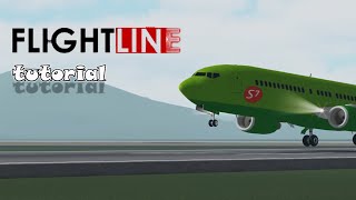 tutorialRoblox Flightline  Easy tutorials [upl. by Jaco]