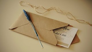 Cómo hacer un sobre para tu invitación 💌 DIY [upl. by Winchester]