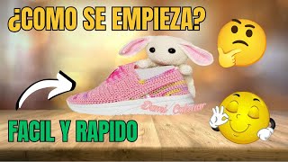 🌈❤️Como SE EMPIEZA CUALQUIER zapato tejido a crochet [upl. by Marilla]