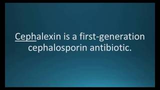 How to pronounce cephalexin Keflex Memorizing Pharmacology Flashcard [upl. by Kyla]