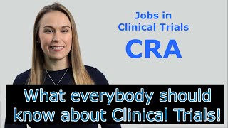 Basics  Part 16  Jobs in Clinical Trials CRA  Clinical Research Associate [upl. by Balbinder]