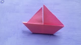 Origami  Barco velero de papel [upl. by Bartley]