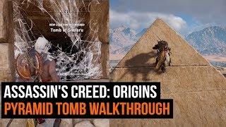 Assassins Creed Origins gameplay  Pyramid tomb puzzle walkthrough [upl. by Ayekram]