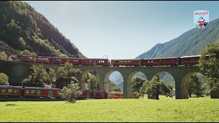 Grand Train Tour  Section 5  St Moritz – Tirano – Lugano [upl. by Llenrahc]