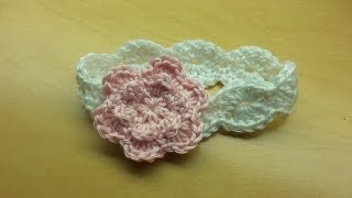 How to Crochet an Easy Baby Headband [upl. by Sirehc]